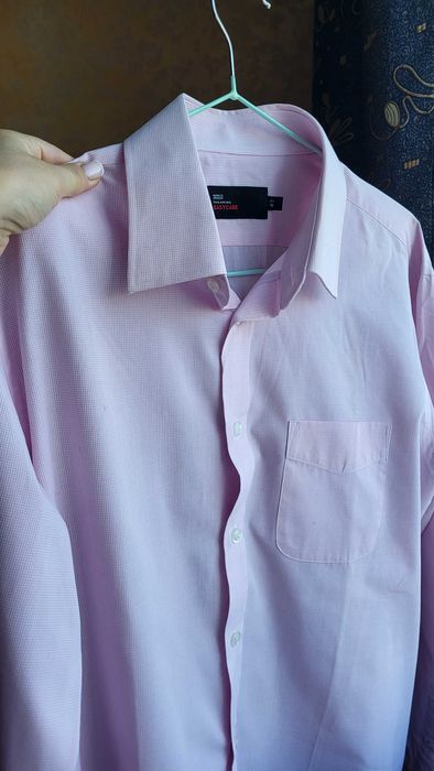 Рубашка мужская розовая