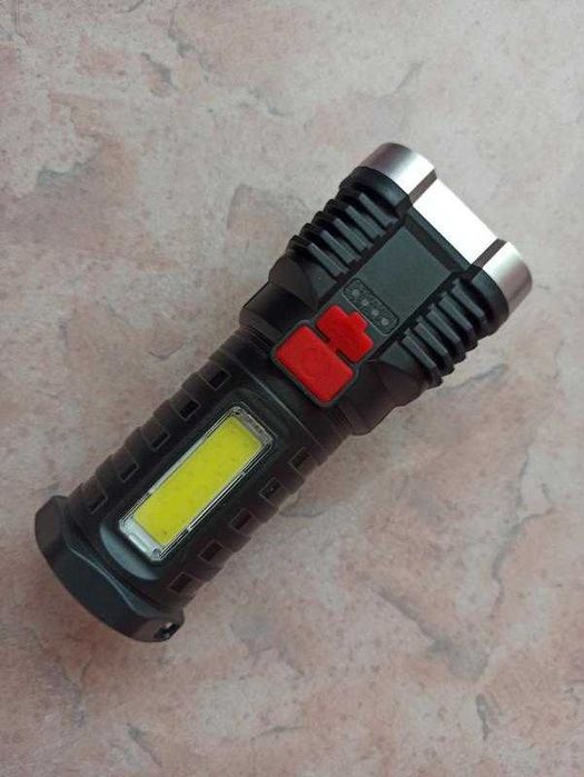 Ліхтарик тактичний, перезаряджуваний USB, супер яскравий та потужний .
