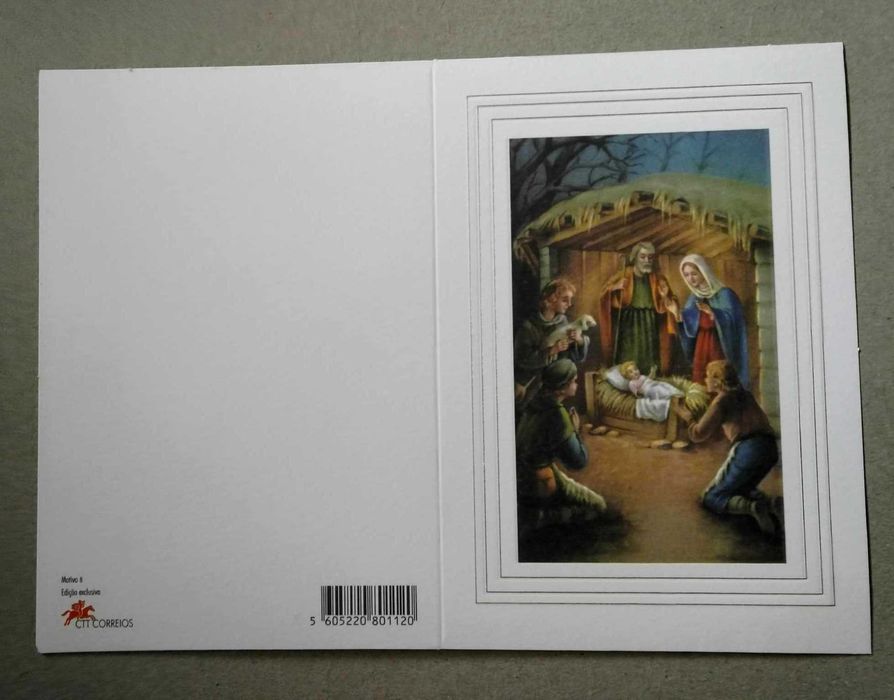 Conjunto de 5 Postais de Natal CTT Antigos