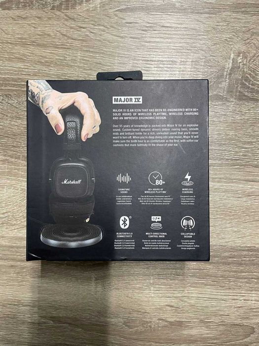Навушники Marshall Major IV Bluetooth Black (1005773)