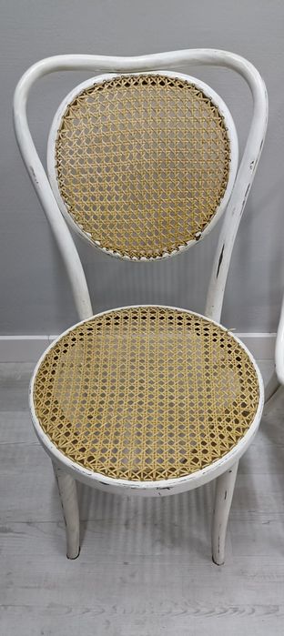 Krzesła gięte Thonet Fameg Radomsko a18 a16 z rafią