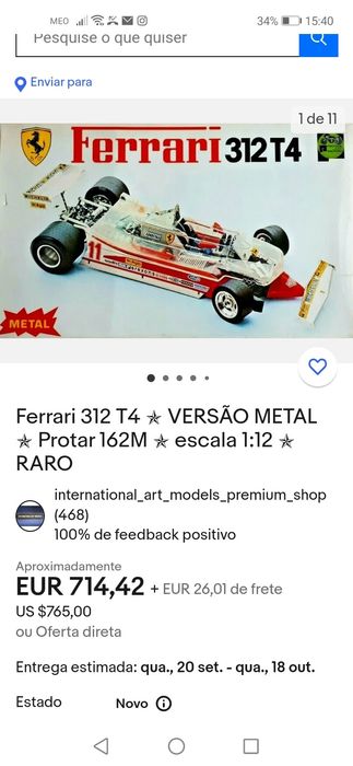 Kit modelismo RARO componentes em metal