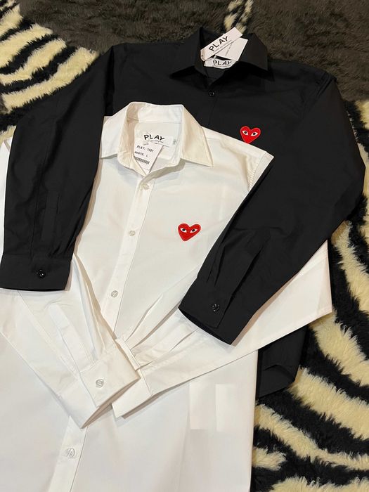 Рубашка CDG в двух цветах Comme des Garçons Play Shirt