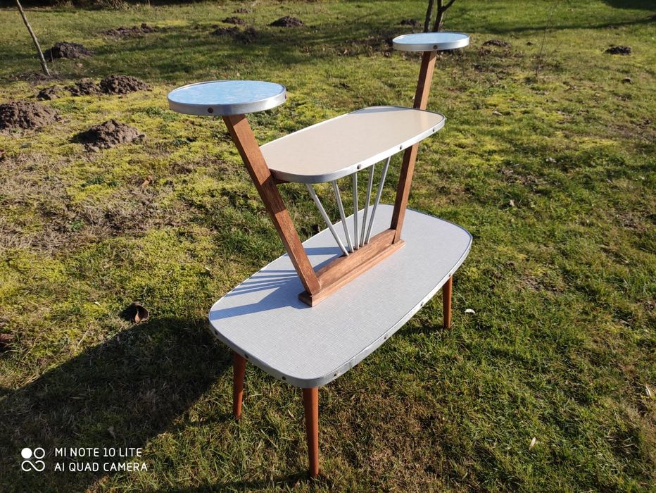 Kwietnik piętrowy Rockabilly vintage retro art deco PRL DDR