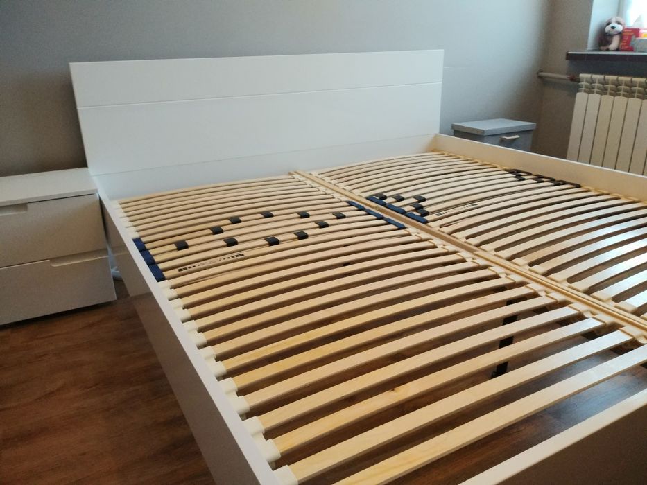 Łóżko 180x200 białe lakierowane Selene Komfort stelaż Hilding Family