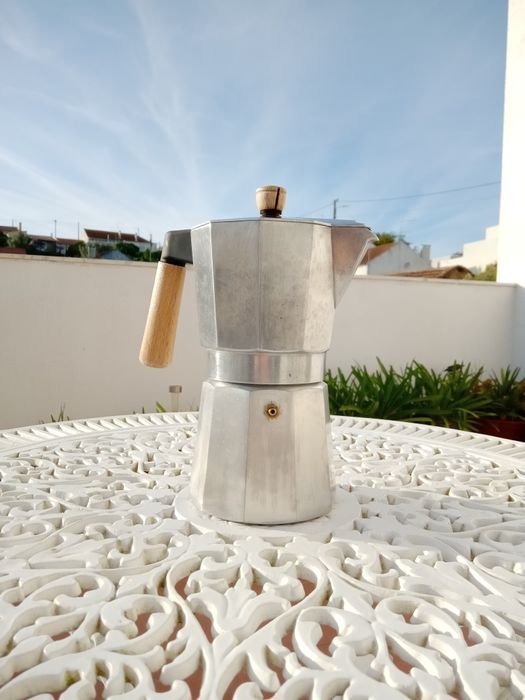 Cafeteira italiana com madeira Zara Home
