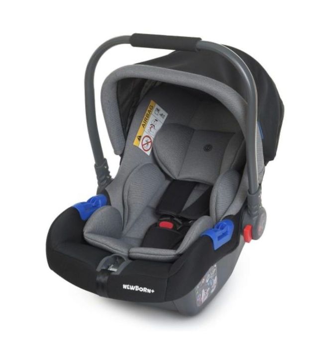 НОВА Дитяча автолюлька автокрісло El Camino NEWBORN сіра