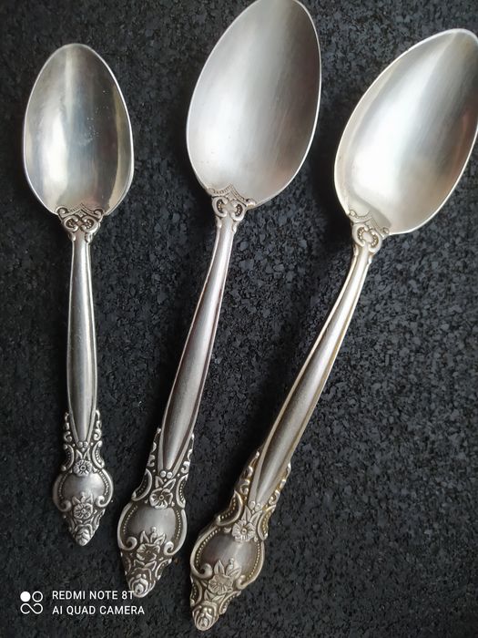 Ложки мельхиоровые "Троянда".мельхиор,МНЦ.СССР: 350 грн. - Посуд ...
