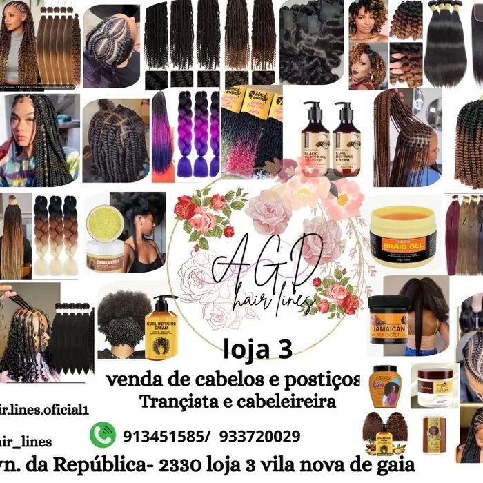 Tranças e aplicação ponto americana