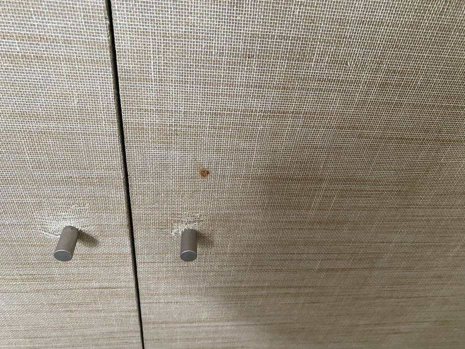 Aparador madeira e tecido