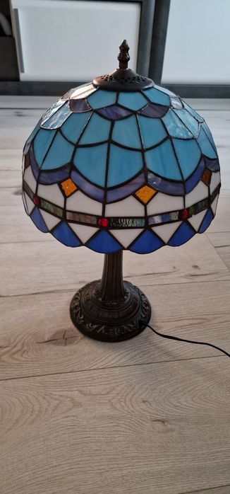 Nowa Tiffany Lampa stołowa witrażowa