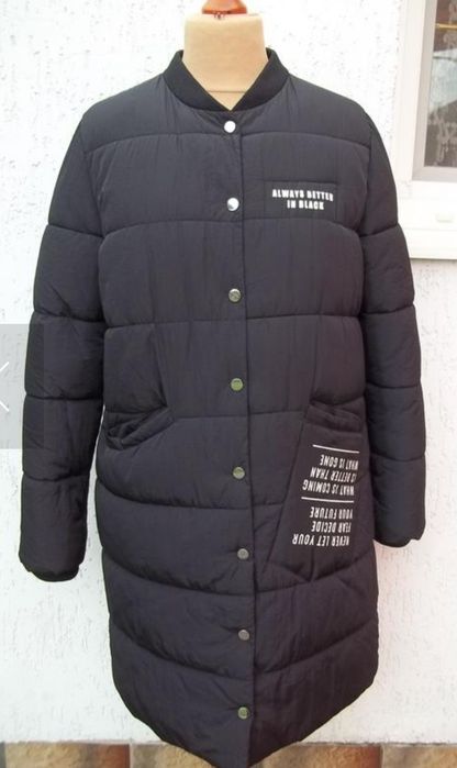 Płaszcz zimowy pikowany ocieplany parka  XL /XXL