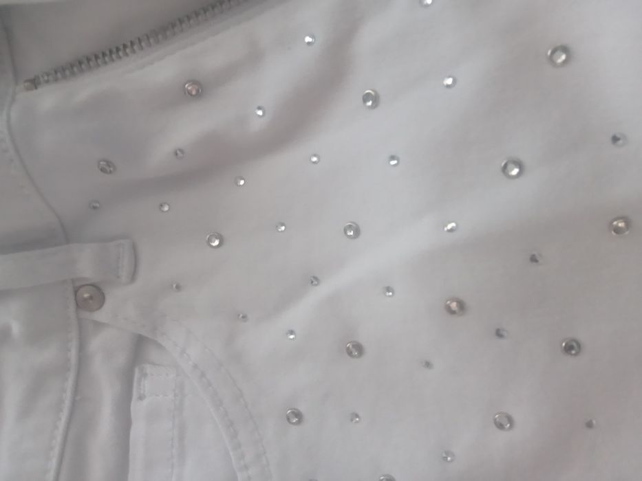 Damskie spodnie S białe