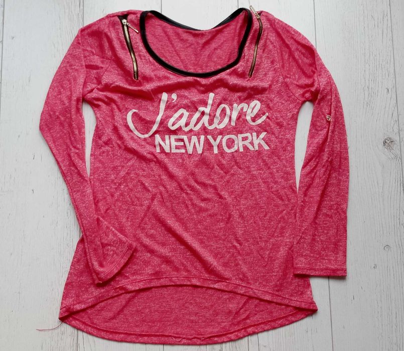 sweterek damski cienki lososiowy S/M