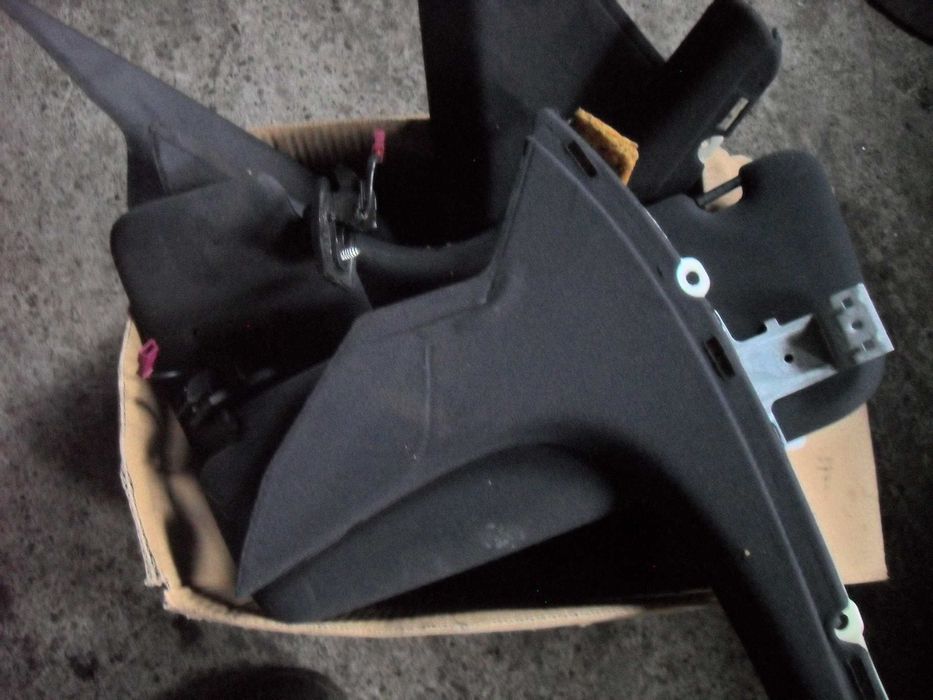 Bmw e60 czarna podsufitka wraz z daszkami i słupkami