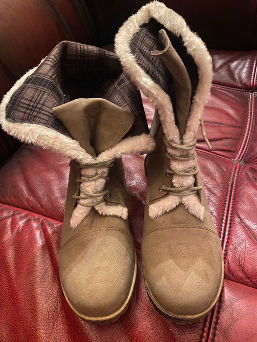 buty z kożuszkiem Vintage