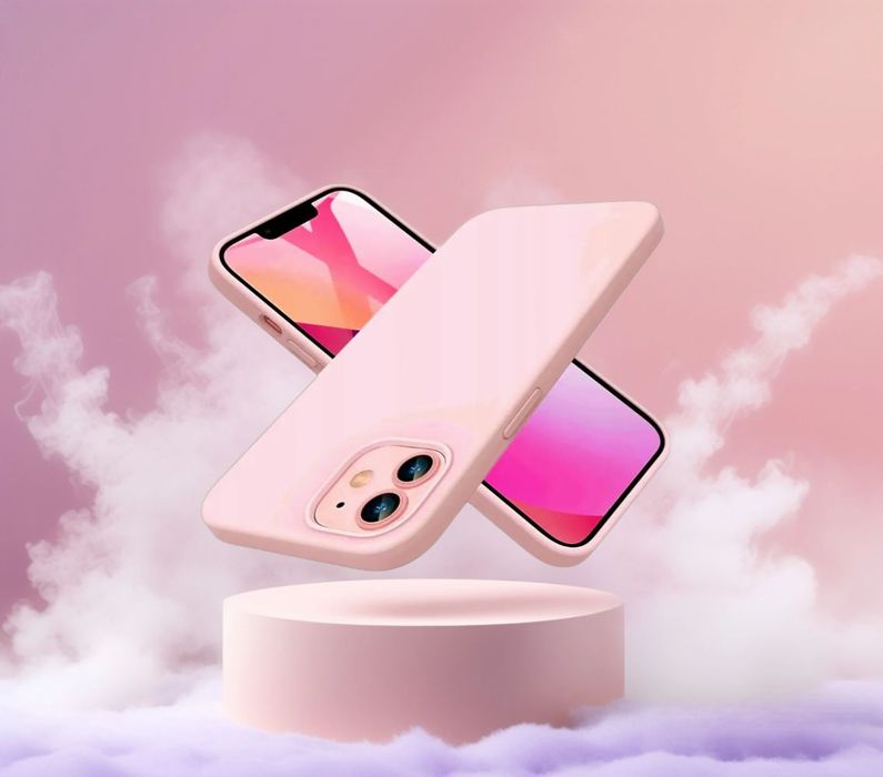 Etui do Apple iPhone 12 Stylowe Wysokiej Jakości TPU Różowe