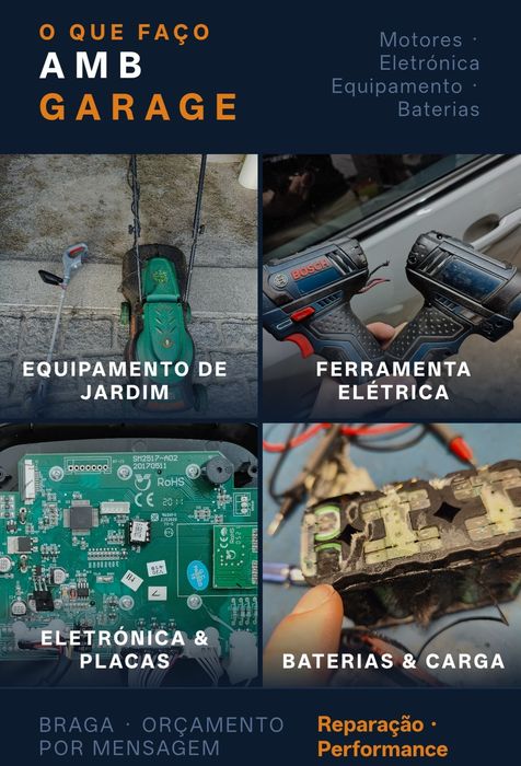 AMB Garage ->Reparação/Manutenção de máquinas e equipamentos  Elétricos/Mecânicos<-