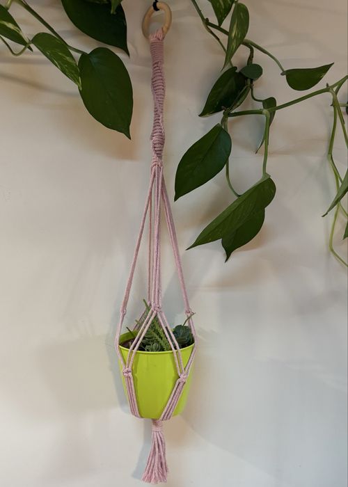 Suportes de Vaso em macrame