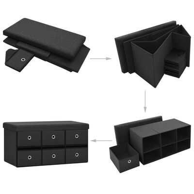 Ławka z miejscem do przechowywania Skrzynia do siedzenia z szufladami