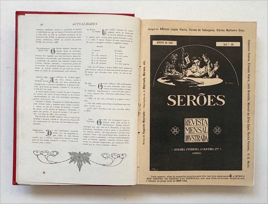 1905, SERÕES – Revista Mensal Ilustrada. Segunda Série – Volume 1.