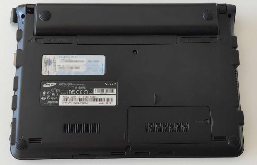 Notebook Samsung NC110 z pokrowcem