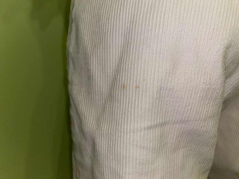 Rybaczki sztruksowe Fishbone S mankament