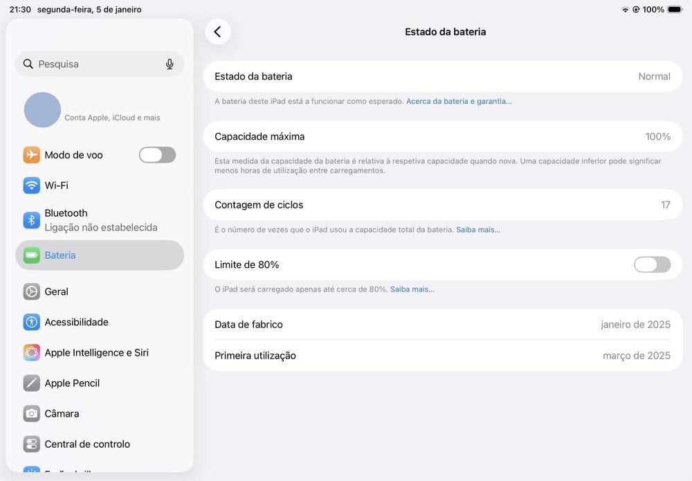 Ipad Air M3 11" 256GB Março 2025