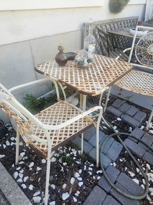 Conj.de 3 mesas de jardim