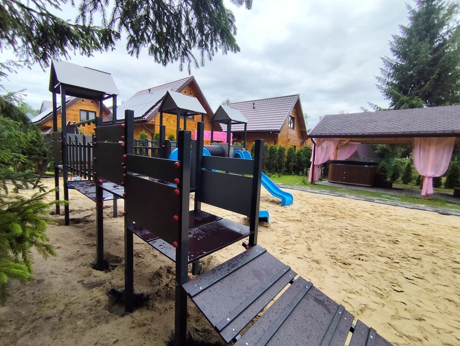 Domek nad jeziorem, Okuninka Jezioro Białe, Domek z Jakuzzi, Strefa relaksu