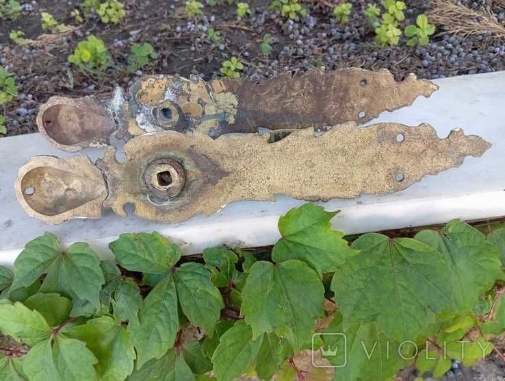 Антикварные Дверные Ручки Бронза Роскошные Нарядные 1500 грамм Франция