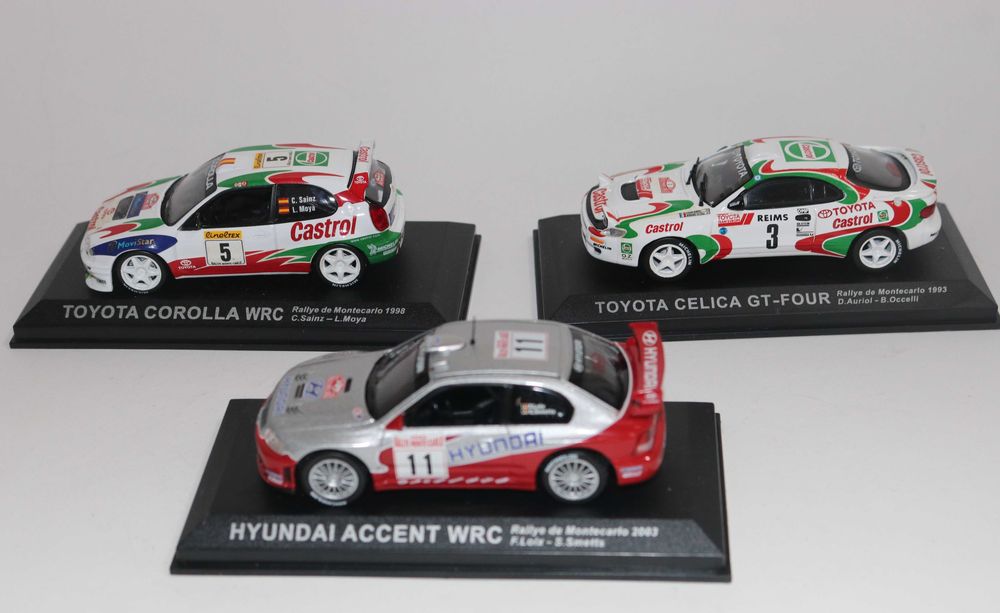 Vendo miniaturas  Rally Car da minha coleção Rally 1/43.  25€/un.
