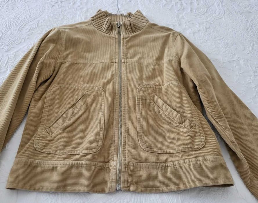 Casaco castanho claro, Zara de bombazine, tamanho L