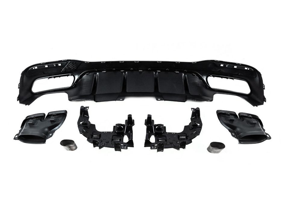 Mercedes GLE/ML сlass W166 Задній дифузор для GLE дизайн GLE63 Black