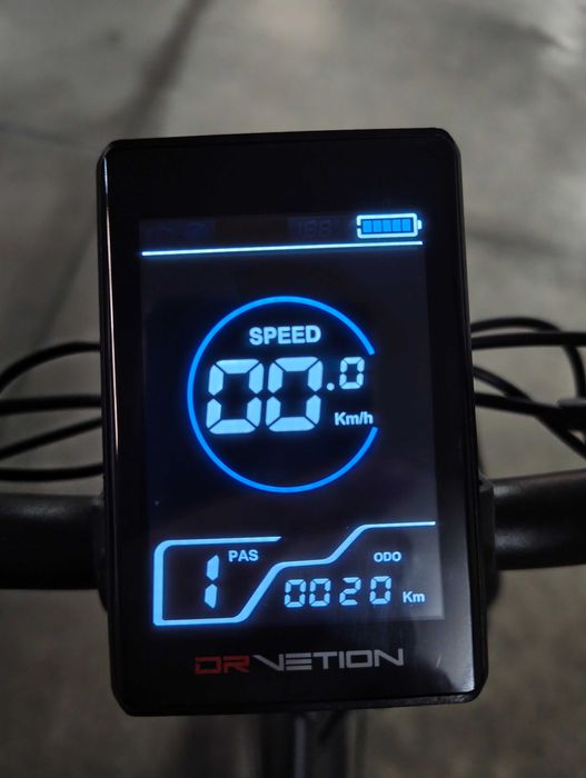 bicicleta elétrica drvetion, 1000w, fat tire, só 20km, com garantia