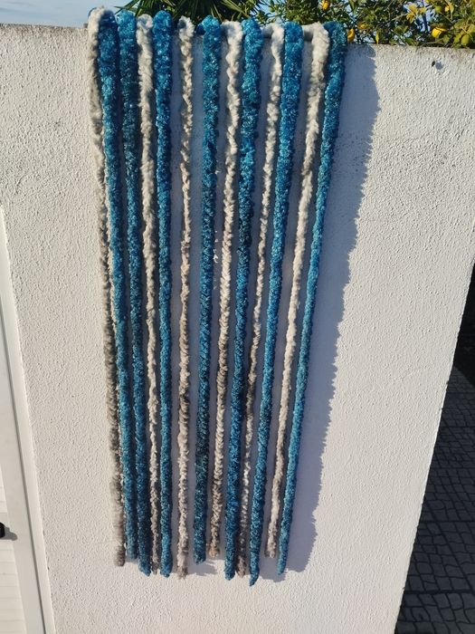 Cortina para porta de autocaravana.