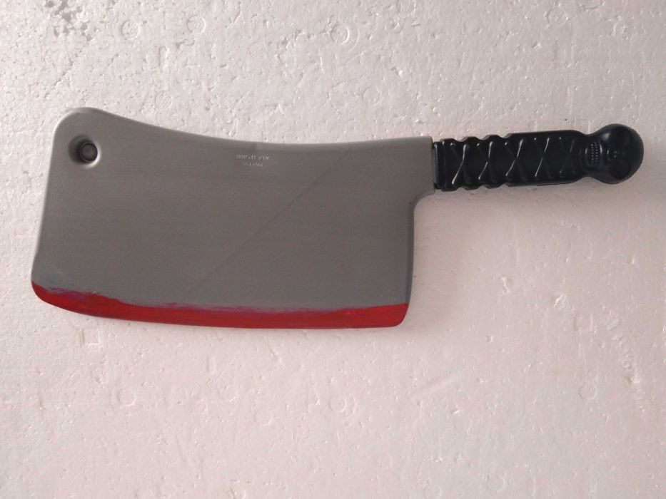 Brinquedo Halloween Cutelos Sangentos Plástico