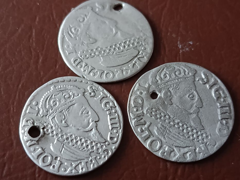 Трояки Сигізмунда 3,Ваза 1622,1623,1624 р.р,Краків .