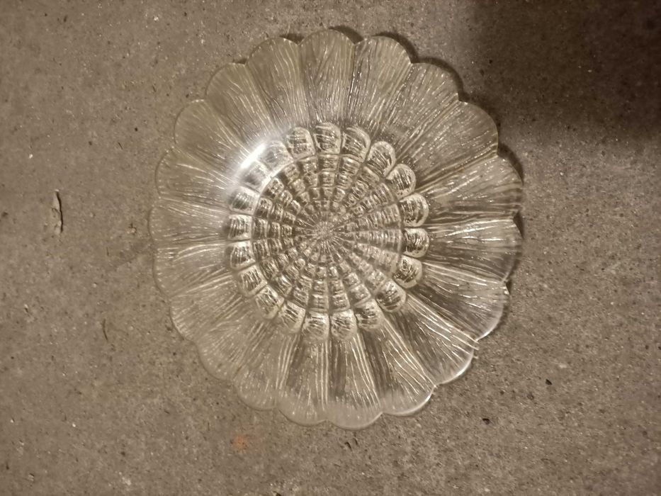 Talerz deserowy szklany córa zakład zabkowice