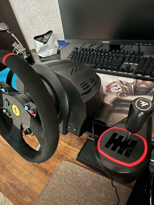 Кермо trastmaster t300 ferrari alcantara edition + shifter