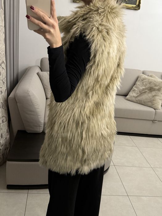 Шуби зі штучного хутра Zara Бордова, Леопардова, Лисиця