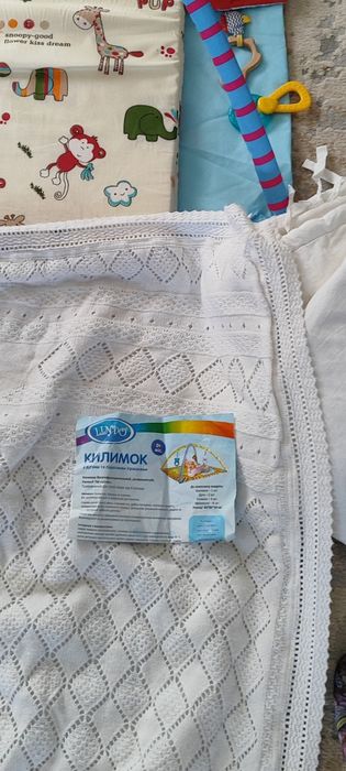 Новий детский коврик+игрушки,+покрывало для кроватки+