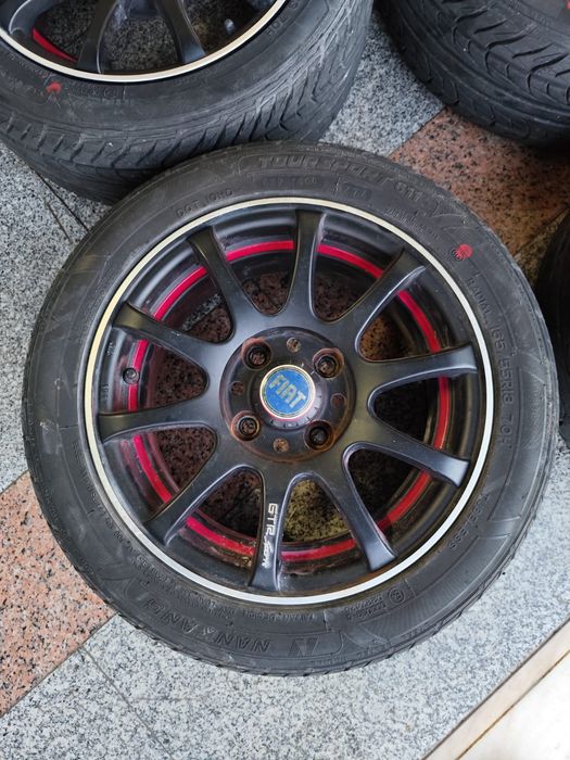 Jantes 13 com pneus 4 parafusos