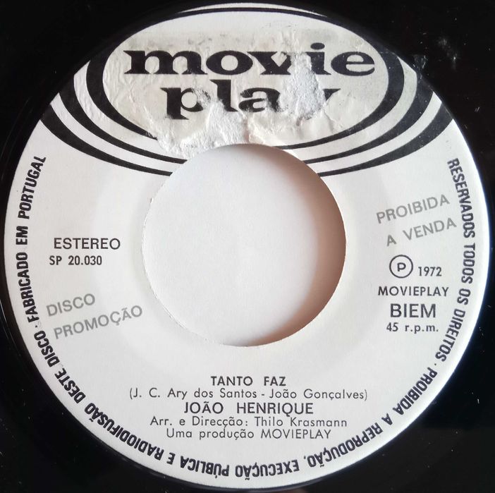 João Henrique	- - - - -	A Música e a Voz	- - - - -	Single