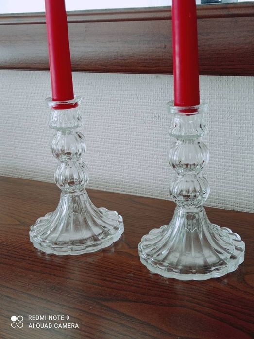 Хрустальные кришталевi подсвечники