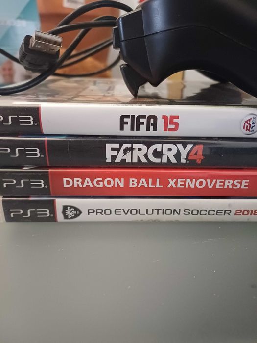 Jogos PS3 e comando