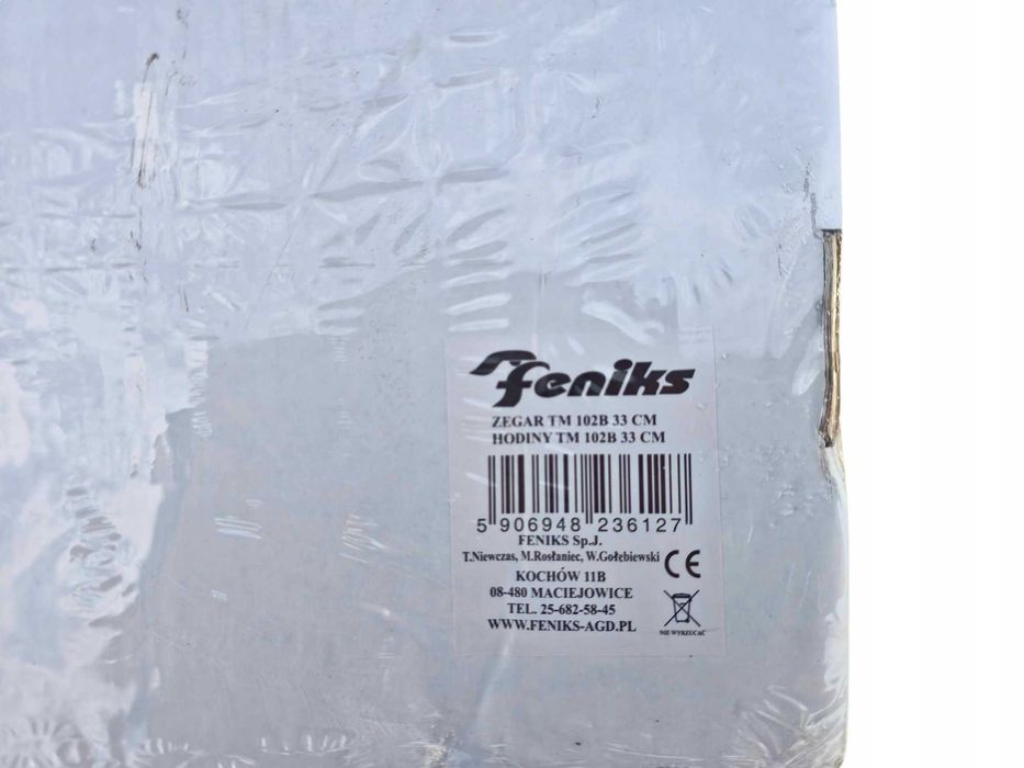 Zegar tm 102B 33 cm Feniks
