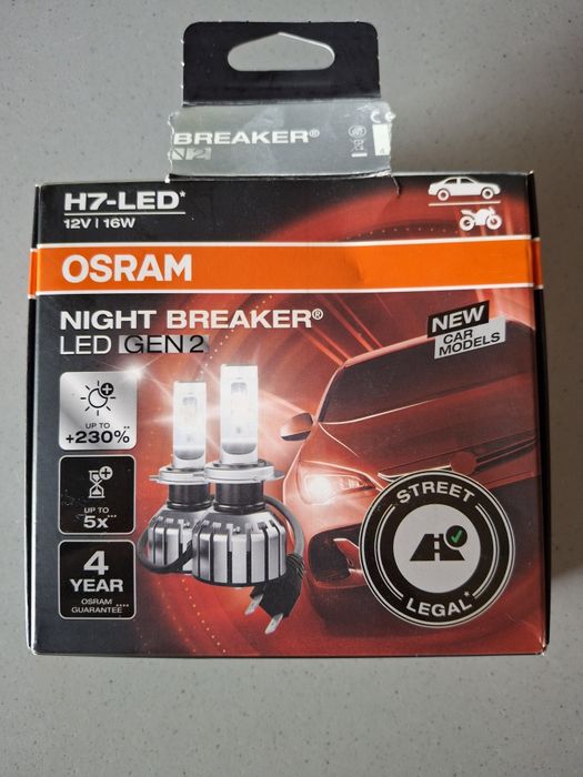 Osram H7 Żarówki Samochodowe LED Night Breaker Start 12V