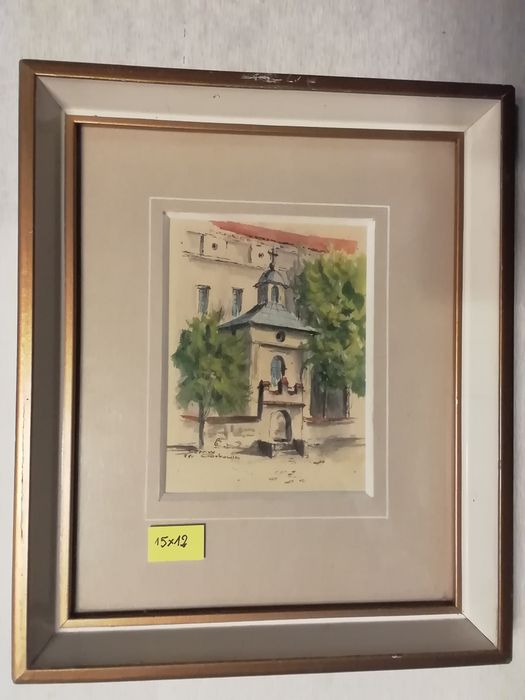 Akwarela Kazimierz Dolny nad Wisłą sygn. C. Garbowicz Zamienię