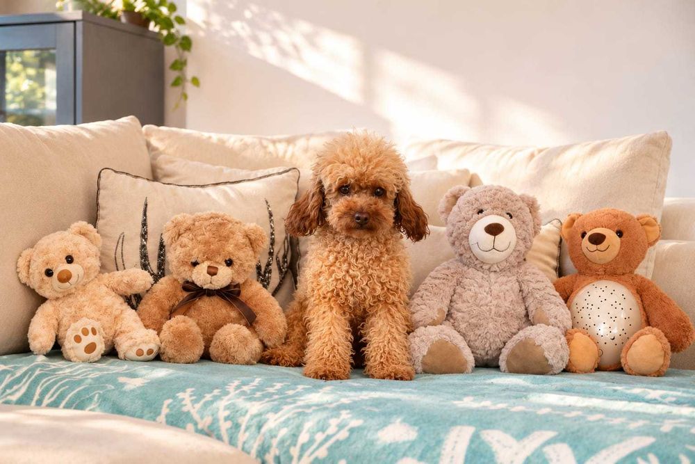 Pudel Miniaturowy / Toy Samiec Apricot 7 miesiące Red Miniatur Toy Poodle Filmik